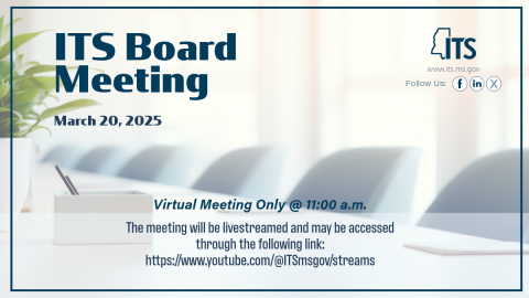 March 20, 2025 Virtual Only ITS Board Meeting